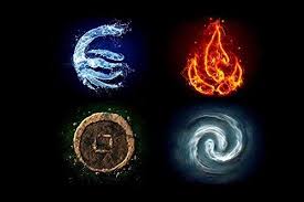 Water fire air and earth