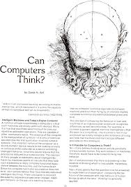 can computers think?