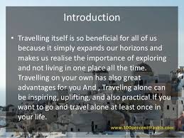 travelling Introduction