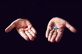 Blue pill or the red pill? A colour blind person chooses