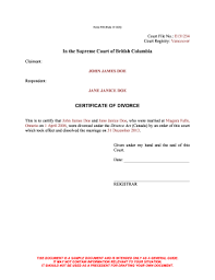 Divorce in British Columbia