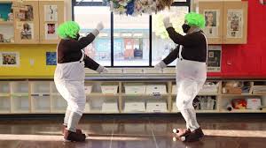 An Oompa Loompa dance party