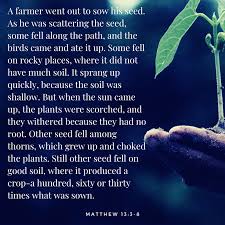 Matthew 13 The Parable of the Sower