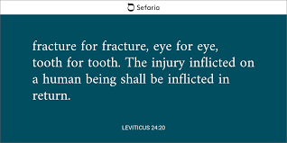 Eye for an Eye Leviticus 24:20