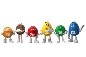 This candy of M&M's had 3 new mascots called Gray, Disco Rainbow, And Cyan in 2003