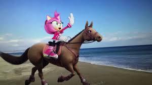 Amy Rose Goes To Aldi On A Horse