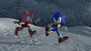 Amy Rose Plays In The Snow