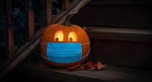 Trick-or-treating Halloween night/the mustache machine