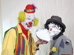 bozo the clown and the meaning of pie throwing