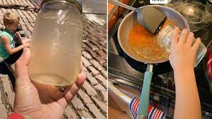 Jar of marketing Mississippi River water user by father-son duo in recipe, TikTok Shows
