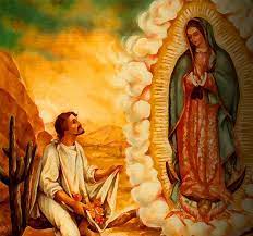 Mary filled the flowers on Juan Diego's cloak