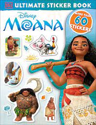 The Moana sticker album has stickers like the pictures from the Moana book