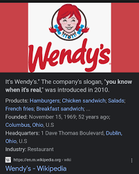 Wendy's restaurant slogan is "You Know When It's Real" (podcast translated in Portuguese)