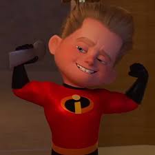 Dash has little lighter freckles in Disney's Incredibles