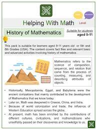 The History of Math for beginners