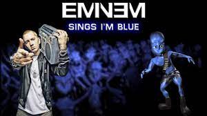 Eminem singing nel blu dipinto di blu