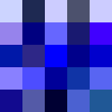 The colour blue