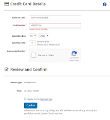 Your card number is invalid.