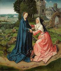 The Virgin Mary visited the mother of John the Baptist in the second joyful mystery of the Rosary
