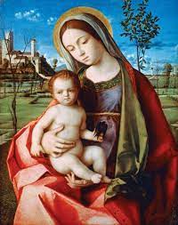 Virgin Mary in Madonna and Child paintings