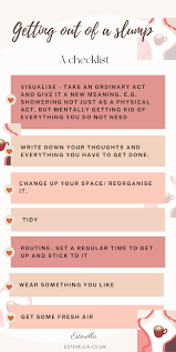 How to get out of a slump