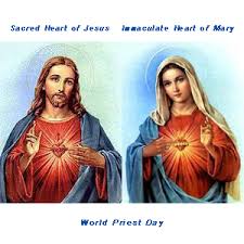 The heart is the reference of Jesus and Mary
