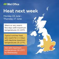 UK set for heatwave so hot it will be '24C at midnight' next week (What about daytime, 25, 27, 30, 35, 40